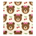 thumbnail image 3 of Dailycode Dishwasher Magnet Cover Magnetic Fridge Door Cover Home Kitchen Decor, Bear Bow Cherry, 23"x 26", 3 of 6