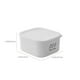 thumbnail image 4 of Fiambrera de refrigerador sellada de plástico | Contenedor de almacenamiento de alimentos calentado y apto para microondas | Apilable, Fresco, Reutilizable | 1 Pieza | 700 ml o 900 ml | Blanco, 4 of 8