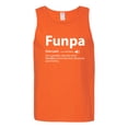 thumbnail image 2 of Wild Bobby,Funpa Like A Regular Grandpa Only Way Cooler, Father's Day, Men Graphic Tank Top, Orange, 2XL, 2 of 3