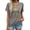 Gray Sun, variant on MOSHU Womens T-shirts Round Neck Shirts for Women Short Sleeve Loose Graphic Tees