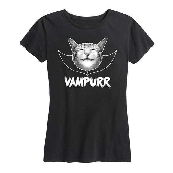 Instant Message - Vampurr, Cat - Women's Short Sleeve Graphic T-Shirt