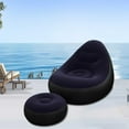 thumbnail image 3 of Comefolife Inflatable Bean Bag Chairs for Adult Blow up Chairs Inflatable Lazy Sofa Folding Portable Inflatable Chair for Movie Outdoor Room Bedroom Reading Camping (Navy), 3 of 11