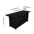 thumbnail image 5 of Sunbeam Elite Linear Modern Aluminum Fire Table in Black Finish, 5 of 5