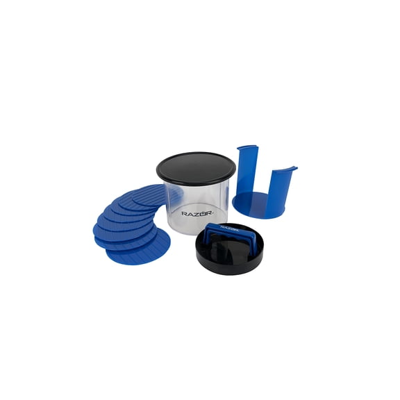 Mr. Bar-B-Q Burger Press Caddy - Hamburger Patty Press - 12 Pieces