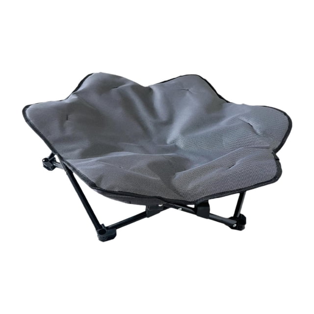 Colchoneta elevada para gatos y perros, cama elevada, fácil de limpiar, portátil, impermeable, resistente. Gris L