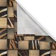 thumbnail image 6 of Ambesonne Savannah Grommet Curtain, Earthy Wildlife Patchwork, 50" x 63", Black and Brown, 6 of 6