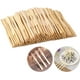 thumbnail image 1 of 100 tenedores de fruta desechables de bambú biodegradables para fiestas, banquetes, buffets, catering y vida diaria, 1 of 5