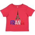 thumbnail image 3 of Inktastic France Eiffel Tower Flag in Text Boys or Girls Toddler T-Shirt, 3 of 5