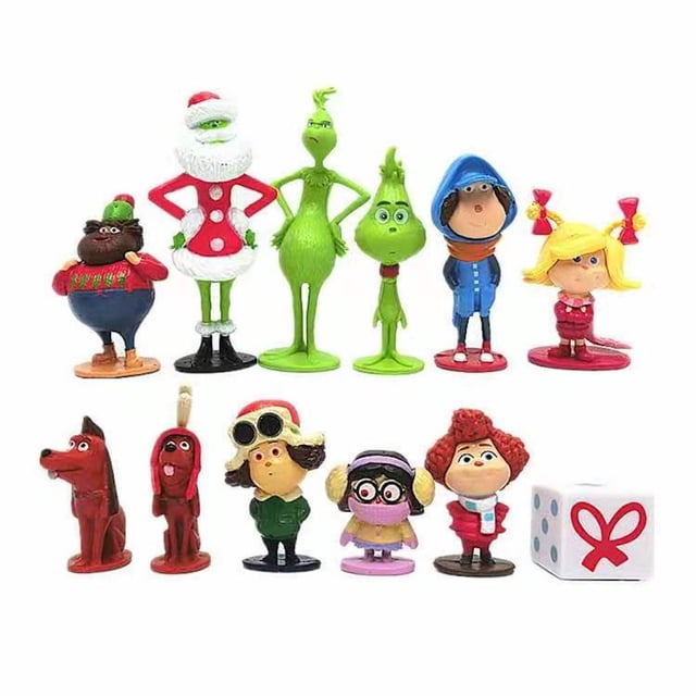 Minimuñeca de anime The Grinch de Figure Toy Collection, 12 unidades