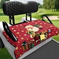 thumbnail image 4 of XYZCANDO Christmas Santa Claus Golf Cart Seat Cover with 4 Pockets - Non-Slip Washable Universal Accessory for Golf Lovers, 4 of 8