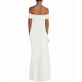 thumbnail image 3 of Off the Shoulder Wedding Guest Dress Bodycon High Split Formal Dress Cocktail Party Prom Long Dresses White S, 3 of 9