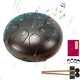 thumbnail image 1 of IMENGL Rain Drum For Outside Garden Drum For Rain Outdoor Drum Rain Chime Rain Drum For Garden Instrument Drum 6 Inches 8 Notes Rain Drum Outdoor Baby Musical Instruments,Baby Puzzles with Music,Bir, 1 of 4