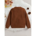 thumbnail image 2 of ZAXARRA Baby Boy Cardigan Solid Color V-Neck Knit Button Sweater Coat Cute Fall Winter Jacket Warm Clothes, 2 of 8