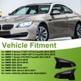 thumbnail image 2 of 1 Juego de Reemplazo de Tapa de Espejo Lateral Izquierda y Derecha ABS Negro Brillante para BMW Serie 5 F10/F11/F18 Facelift 2014-2018 con Cubierta de Espejo de Cuerno Ox, 2 of 7