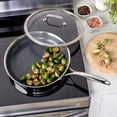 thumbnail image 5 of Henckels Paradigm Ceramic 12-inch Stainless Steel Dual Performance Fry Pan with Lid, 5 of 10