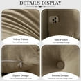thumbnail image 4 of ANMINY Wedge Headboard Reading Pillow 79" x 15.7" x 4.7" Triangular Bolster Backrest Support Cushion for Bed, Sofa, Daybed, Camel, 4 of 6