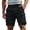 Black, variant on Cargo Shorts for Men Summer Comfortable Retro Elastic Waist Pockets Soft Outdoor Loose Mens Casual Shorts Black S