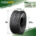 thumbnail image 4 of Yiwa Lawn Mower Utility Cart Turf Tires, 4 ply Set of 2, 13x5.00-6/15x6.00-6/16x6.50-8/18x8.50-8/20x8-8, 4 of 5