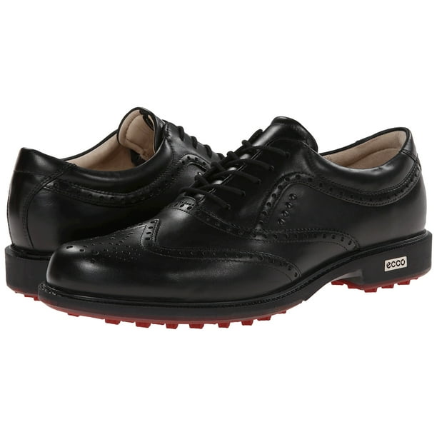 ECCO Tour Hybrid Wingtip Golf Shoes Black/Brick (Size 46.0 12-12.5M - Walmart.com