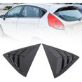 thumbnail image 3 of ZOUSSIQI Rear Side Window Louver Privacy Reduce Temperature Air Vent Shade Cover for Fiesta MK7 7.5 2008-2017 (Carbon Fiber Style) CA919-51620, 3 of 9