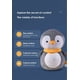 thumbnail image 4 of Ayuda para dormir para bebés, lámpara proyector recargable con caja de música, luz nocturna para bebés, regalo de pingüino de peluche para niños y niñas., 4 of 5