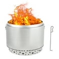 thumbnail image 2 of 27" Smokeless Fire Pit with Adjustable Airflow, 304 Stainless Steel Wood-Burning Firepit, 360° Heat & Secondary Burn Technology, Portable Outdoor Fire Bowl for Camping, Backyard, Family Gatherings, 2 of 8