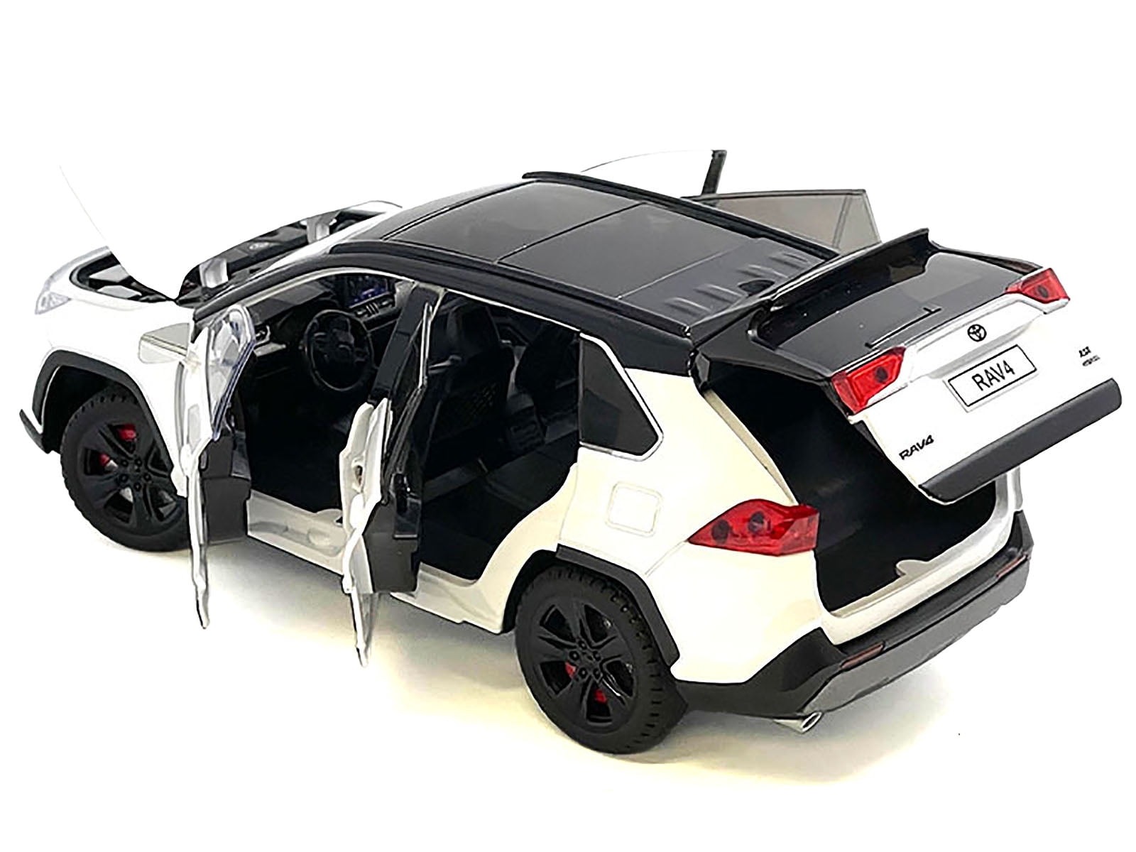DieCast Toyota Rav4 Hybrid XSE White with Black Top and