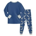 thumbnail image 5 of Gibobby Pajamas for Boys Cute Black Gamer Long Sleeve and Pants Sleepwear 2-pieces Big Kids PJS Clothes(Blue,2-3 Years), 5 of 6