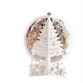thumbnail image 2 of Clearance! Paper Carved Christmas Tree Gold Gift Card Christmas Universal Crystal Ball Greeting Card, 2 of 9