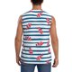 thumbnail image 4 of Fotbe Clown Fish Men's Camiseta sin Mangas Estampada para Hombres, Playera Casual para Gimnasio, Entrenamiento, Playa-3X-Large, 4 of 7