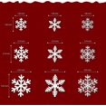 thumbnail image 3 of liangnv 108 piezas de decoraciones navideñas para ventanas, pegatinas estáticas de copos de nieve, pegatinas reutilizables, 3 of 5