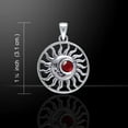 thumbnail image 2 of Sun Venus Celestial Pendant 925 Sterling Silver Choice of Gemstone Jewelry, 2 of 3