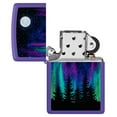 thumbnail image 6 of Zippo Northern Lights Design Purple Matte Pocket Lighter, 6 of 6