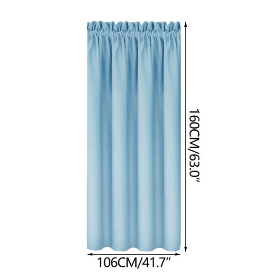 Blackout Window Curtains Insulating Thermal Light Blocking Drapes for Sleeping Space Bedroom Kitchen Energy Efficient Drapes 106" X 63" Inch Scandinavian Solid Style Room Darkening Drapes