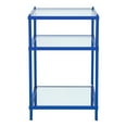 thumbnail image 4 of Furniture of America Tenne Glass Top Side Table, Blue, 4 of 5