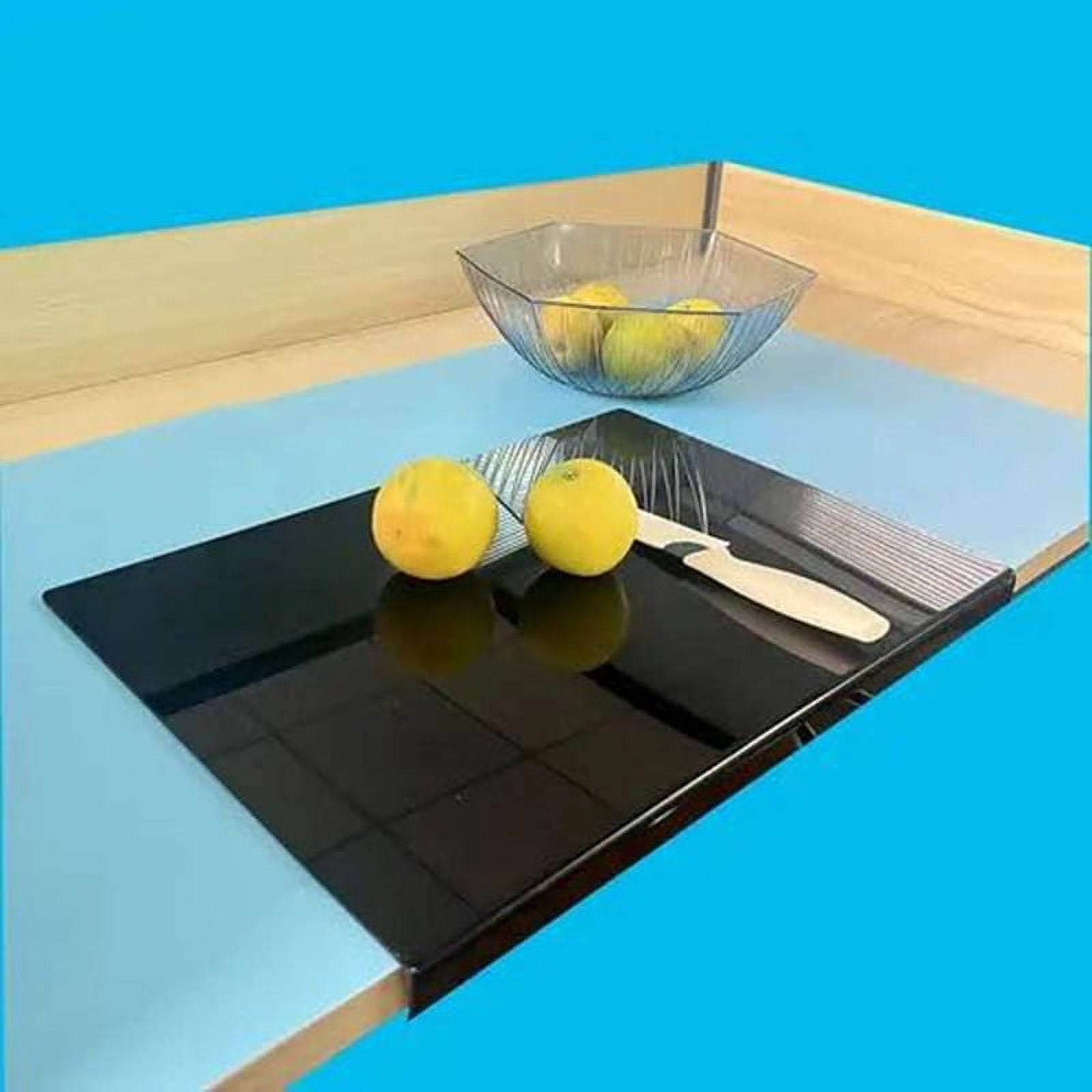 Black Acrylic Cutting Board with Lip 17.7X13.7 inch No-Scratches