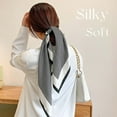 thumbnail image 2 of Hair Bandanas Scarf For Women Lightweight Fashion Neck Silk Satin Head Scarves For Sleeping Handbags Scarf, 2 of 6