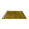 thumbnail image 2 of Ahgly Company Machine Washable Indoor Rectangle Oriental Yellow Industrial Area Rugs, 7' x 10', 2 of 4