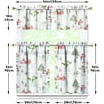 thumbnail image 5 of Winter Kitchen Curtains Valances 3 Piece Set,Christmas Snowman Xmas Tree Rod Pocket Short Kitchen Tier Curtain Over Sink Window,Farmhouse Cafe Curtains for Kitchen Holiday Decor 36 Inch, 5 of 6