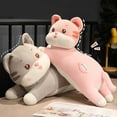 thumbnail image 2 of Cat Plush Pillow Long Body Kitten Doll Plushie Soft Back Cushion Ornament Cute Stuffed Animal Doll Toy Bedroom Sleeping Pillow Birthday Gift, 2 of 10