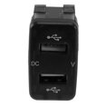 thumbnail image 3 of 5X Adaptador de Pantalla de Voltios de Carga de Puerto USB Dual para Cargador de Coche Adaptado para Toyota Blue, 3 of 5
