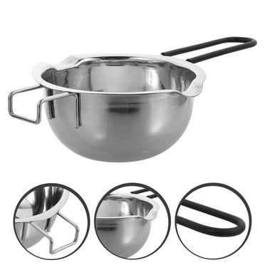 Omeite Stainless steel chocolate melting pot (304 material) handle random color