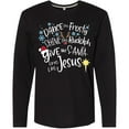 thumbnail image 3 of Inktastic Dance Like Frosty, Shine Like Rudolph, Give Like Santa Long Sleeve T-Shirt, 3 of 5