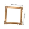 thumbnail image 2 of BinKFF 1 Pcs Vintage Gold Picture Frames 4 x 4 Inch Photo Frames Wall Mounting Photo Frame Resin for Tabletop and Wall Hanging Home Wedding Party Decor Gallery Pictures Display, 2 of 7