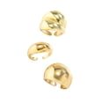 thumbnail image 2 of Anillos apilables perfecl para mujer 3 anillos abiertos moda cumpleaños San Valentín vacaciones Oro, 2 of 8
