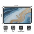 thumbnail image 5 of Blue Gold Wave Marble Pattern Door Rugs,Washable Non Slip Door Mats Indoor,Decorative Door Mats,Entry Mat Indoor for Entrance,Bedroom,Kitchen,Bathroom,30"x17", 5 of 6
