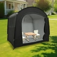 thumbnail image 5 of Portable Bike Storage Shed, Outdoor Bicycle Storage Tent, Durable 210D Oxford Fabric Shelter with Fiberglass Poles, for Backyard Patio Garden Bike Cover, 5 of 17