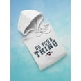 thumbnail image 3 of Do Your Thing College Style Hoodie Men -Image by Shutterstock, Male Large, 3 of 4