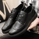 thumbnail image 4 of Zapatos casuales de cuero para hombre, zapatos de primavera para hombre, zapatillas retro británicas, zapatos de moda de estilo coreano, ropa de trabajo, zapatos que combinan con todo, 4 of 6