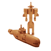 WooBots - Wooden Robot Transforms into a Submarine